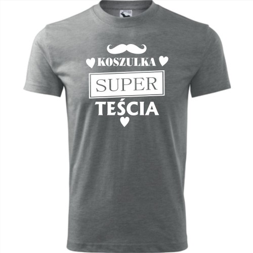 męska koszulka - koszulka super teścia
