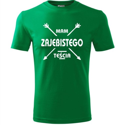 męska koszulka - mam zajebistego teścia