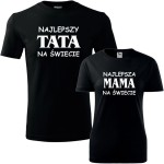 zestaw koszulek damska i męska - najlepsza mama i najlepszy tata na świecie 01
