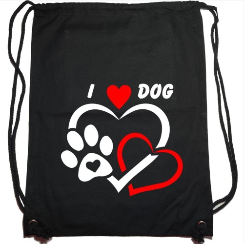 plecak unisex (worek szkolny) - i love dog