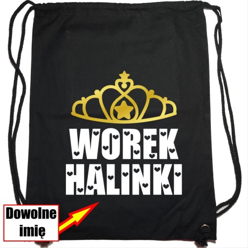 plecak unisex (worek szkolny) - worek + twoje imię damskie