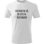 męska koszulka - urodziłem się, by zostać rolnikiem