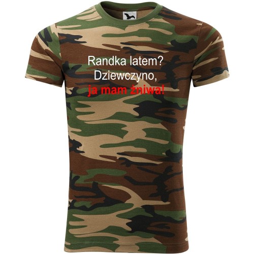 moro koszulka unisex  - randka latem? dziewczyno ja mam żniwa