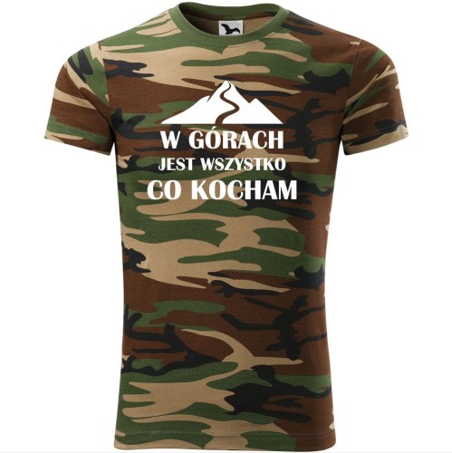 moro koszulka unisex - w górach jest wszystko co kocham