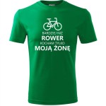 męska koszulka - bardziej niz rower kocham tylko moją żonę
