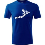 męska koszulka - rower łańcuch