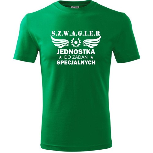 męska koszulka - szwagier jednostka do zadań specjalnych