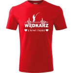 męska koszulka - wędkarz z krwi i kości