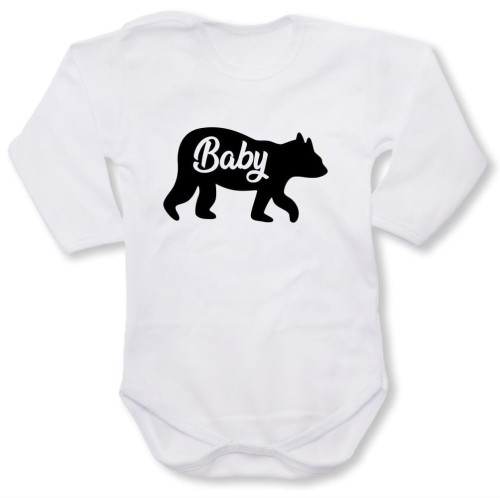 dziecięce body z dł. rękawem - mały miś dziecko