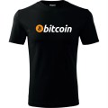 czarna męska koszulka - bitcoin.