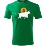 męska koszulka - bitcoin byk