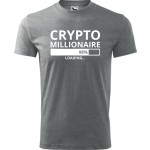 męska koszulka - crypto millionaire - 88% loading