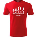 męska koszulka - the evolution of money