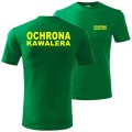 zielona męska koszulka - ochrona kawalera, na wieczór kawalerski dla całej ekipy. Dostępne wszystkie rozmiary S, M, L, XL, XXL, XXXL, XXXXL. Zapraszamy do zakupu.
