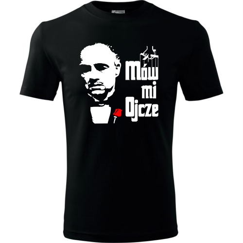 męska koszulka - mów mi ojcze super t-shirt na dzień taty (ojca) na prezent, urodziny Ojciec Chrzestny