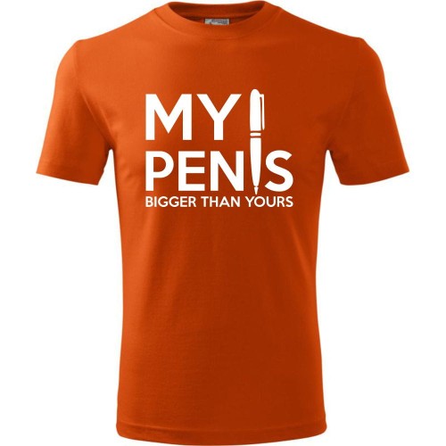 męska koszulka - my penis bigger than yours
