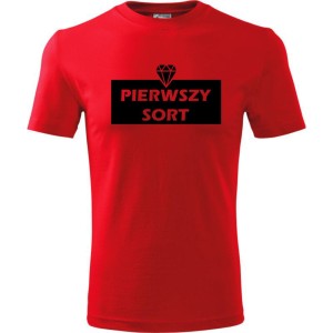 męska koszulka - pierwszy sort