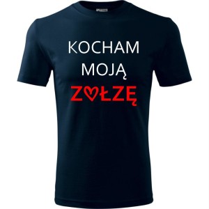męska koszulka - kocham moją zołzę