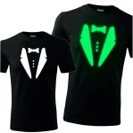 męska koszulka z nadrukiem świecącym w ciemności - frak 02