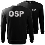 męska bluza klasyczna z odblaskowym nadrukiem - osp 01 - ochotnicza straż pożarna
