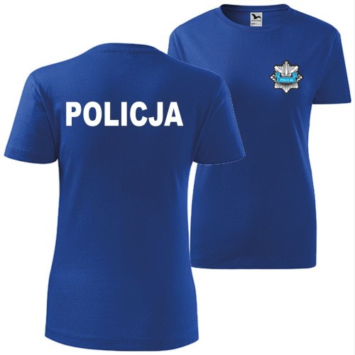damska koszulka - logo policja 01