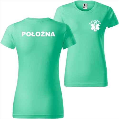 damska koszulka - położna
