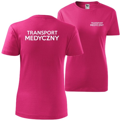 damska koszulka - transport medyczny