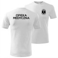 Biała męska koszulka - opieka medyczna
