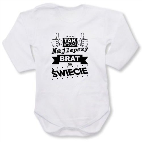 Dziecięce body z dł. rękawem - tak wygląda najlepszy brat na świecie