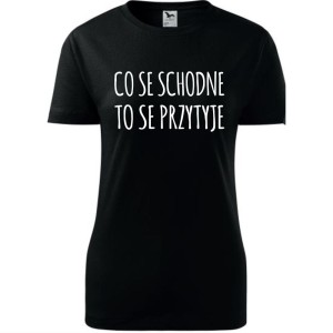 Damska koszulka taliowana - Co se schodne