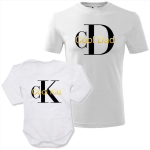 zestaw body niemowlęce + męska koszulka - cool dad i cool kid