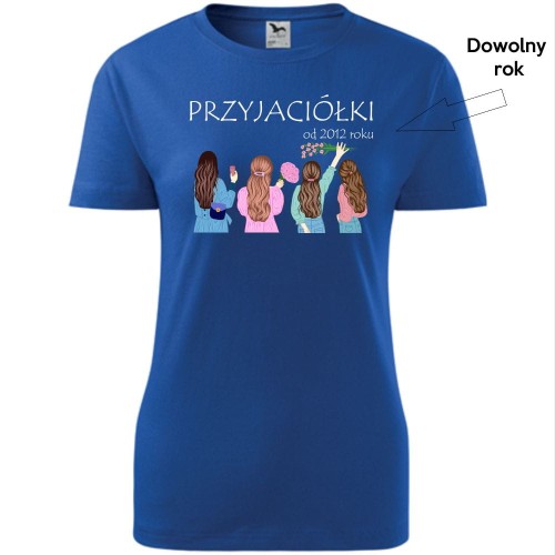 Damska koszulka - przyjaciółki od + dowolny rok 03