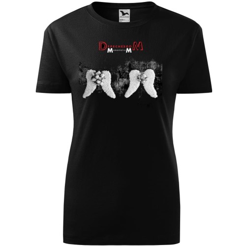 damska koszulka taliowana - Depeche Mode DM Memento Mori, nadruk jak okładka płata CD 2023 nowa - kolor czarny t-shirt, TopKoszulki.pl®