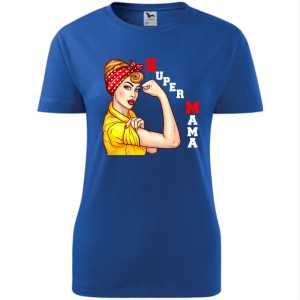 damska koszulka - Super mama 02