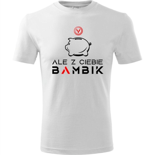 dziecięca koszulka - ale z ciebie bambik, v-dolce, prezent