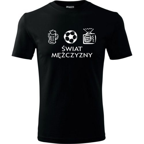 Męska koszulka - Świat mężczyzny
