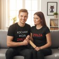 zestaw koszulek damska i męska - kocham moją zołzę.
