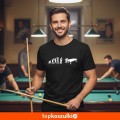Męska koszulka - Bilard 01, snooker - t-shirt ewolucja prezent.