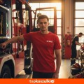 męska koszulka - straż pożarna nadruk pierś i tył.