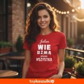 damska koszulka taliowana - jestem wiedźmą - wiem wszystko.