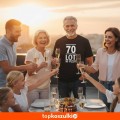 Męska koszulka - 70 lot mi pizło - na prezent urodziny.