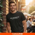 Męska koszulka - Sex instruktor pierwsze lekcja gratis.