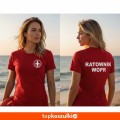 damska koszulka - ratownik wopr wodne ochotnicze pogotowie ratunkowe.