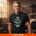 męska koszulka - 70 lat na oryginalnych częściach, unikatowy egzemplarz.