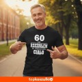Męska koszulka - 60 lat rzeźbiłem to wspaniałe ciało.