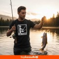 Męska koszulka - I like fishing.