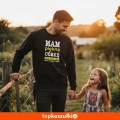 Męska bluza klasyczna - Mam piękną córkę ale mam też broń łopatę i alibi.jpg