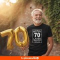 Męska koszulka - boski 70 latek.