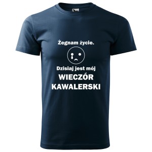 męska koszulka -Żegnam życie