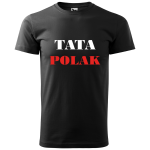 Męska koszulka patriotyczna Tata Polak